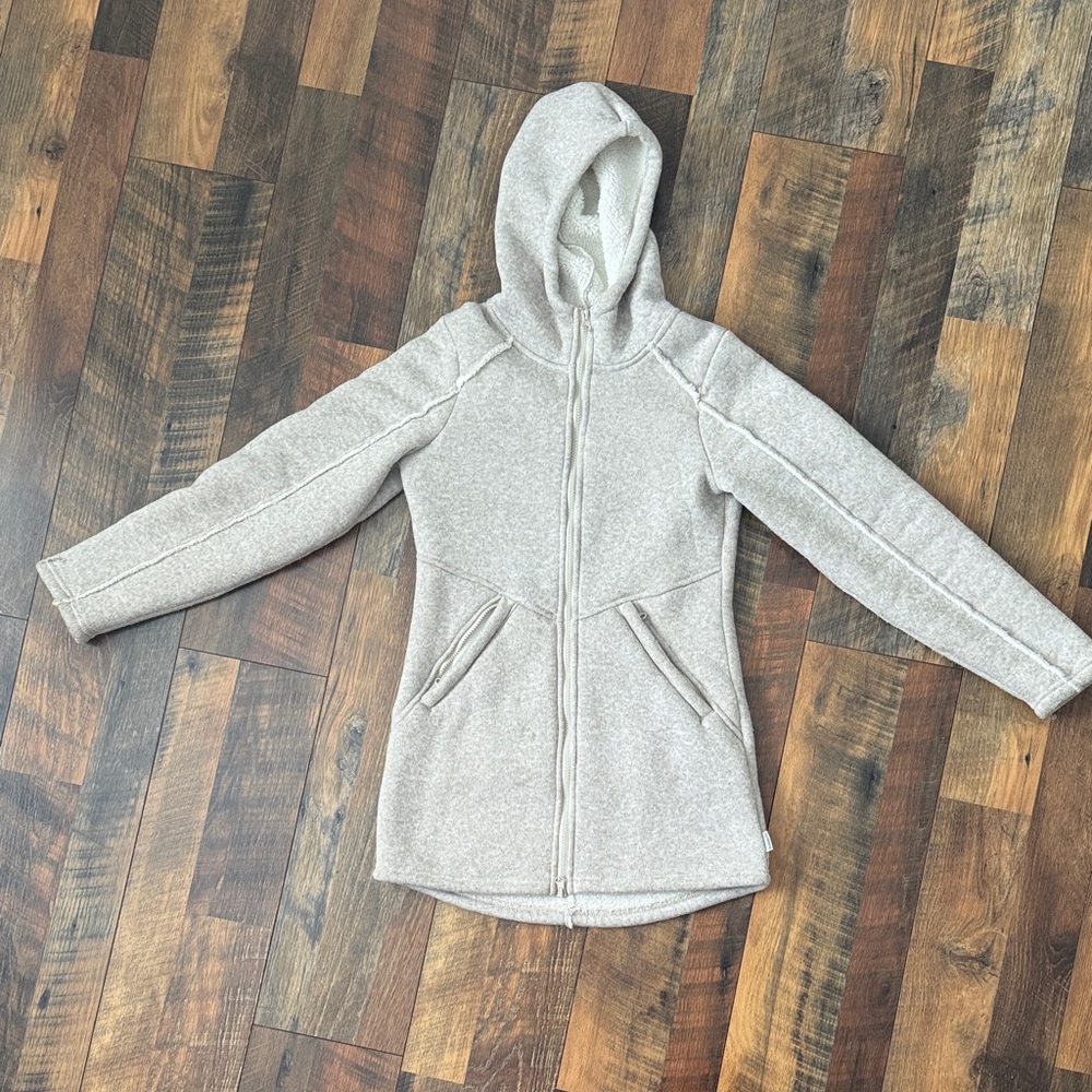 Avalanche Cozy Fleece fitted Hooded Jacket sz S